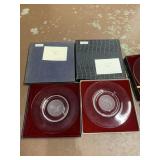 2 VAL ST. LAMBERT PLATES IN ORGINAL BOXES
