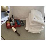 WHITE TOWELS, LINT ROLLERS, FLASH LIGHTS