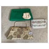 1950S CLUTCH PURSES, EXCELLENT CONDITION