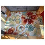 MACHINE-TUFTED AREA RUG WITH LARGE-SCALE FLORAL