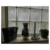 CANDLE HOLDER, VASE, PITCHER, MCM VASE