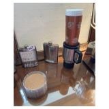 COASTERS FLASKS COFFEE MUG BASKET OF LIGHT BULBS