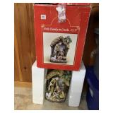 NATIVITY SCENE FIGURINE SET IN ORIGINAL RED BOX