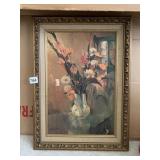 FRAMED PRINT BY MARGO, FLORAL STILL LIFE