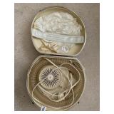 VINTAGE GENERAL ELECTRIC HAIR DRYER IN TRAIN CASE