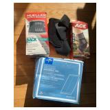 GROUP OF ORTHOPEDIC SUPPORT ITEMS INCLUDING BOXED