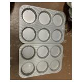 USA PAN TWO ALUMINUM TART PANS