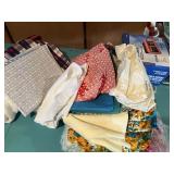 VINTAGE FABRICS, WOOL, ETC. LARGE BAG