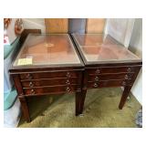 HENREDON BEAUTIFUL CONDITION LEATHER TOP SIDE