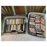 2 BINS OF CASSETTES