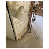 1950S INDUSTRIAL ARTICULATING METAL TRIPOD FLOOR