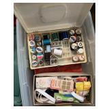 SEWING BOX , ALASKA, VELCRO IN STORAGE TOTE