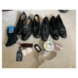 MENï¿½S SHOES SZ 9.5-10, SOCKS, LUGGAGE TAGS