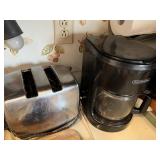 TWO SLICE TOASTER, COFFEE MAKER