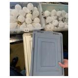 2 LARGE BINS ON LIGHT BULBS 60 WATT