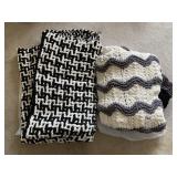 NEWLY MADE CHENILLE HAND MADE AFGHAN BLANKETS,