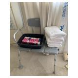 TRANSFER SHOWER CHAIR, DENTURE CREAM LIKELY