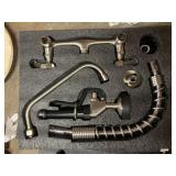 BRUSHED NICKEL OR STAINLESS STEEL FAUCET