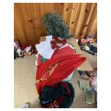 CARDBOARD BOX CONTAINING ARTIFICIAL CHRISTMAS