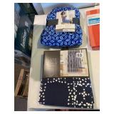 NATE BERKUS SHOWER CURTAIN NAVY 72" X 72" NEW,