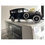 DIE-CAST MODEL - 1930S SEDAN, BLACK AND IVORY,