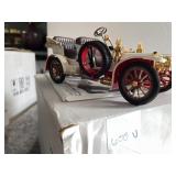 DIE-CAST MODEL CAR - 1910 MERCEDES, RED, DETAILED