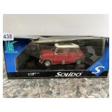SOLIDO - 1964 MINI COOPER S DIE-CAST MODEL, RED,