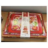 RUSTIC SERVING TRAY SET.