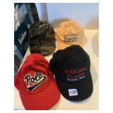 NEW HATS INCLUDING WASATCH BEERS, POLO FOOTBALL,