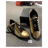 GOLD 8 M LACE SHOES NEW