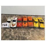 LOT OF 7 VINTAGE DIE-CAST CARS - HOT WHEELS,