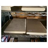 TWO JEWELRY STANDS FELT TOP