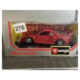 BURAGO DIE-CAST MODEL - FERRARI F40 1987, RED,