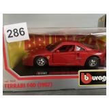 BBURAGO DIE-CAST - FERRARI F40 1987, RED, 1:24