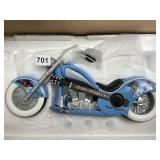 ELVIS PRESLEY COLLECTIBLE MOTORCYCLE - BLUE,