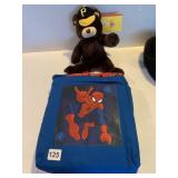 SPIDER-MAN BLANKETS AND BUCKO BEAR PIRATES BEAR