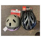 TWO BIKE HELMETS ONE SCHWINN ADULT COMMUTER