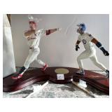 PAIR OF DANBURY MINT BASEBALL FIGURINES -