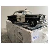 DIE-CAST MODEL - 1955 CHEVROLET POLICE CAR, BLACK