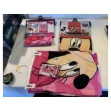 MINNIE MOUSE BEACH TOWEL, SHOWER CURTAIN WITH