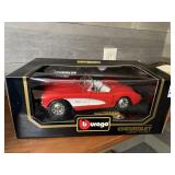 BBURAGO METAL CHEVROLET CORVETTE MODEL CAR