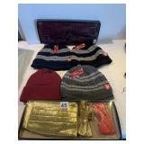 GOLD CUMBER BUN AND TIE SET, RED BOW TIE, FOUR