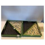 2 SERVING TRAYS NEW AND SET OF SALT/PEPPERS NEW