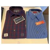 TWO NEW SHIRTS CLUB ROOM 15 1/2 3435 AND ALFANI
