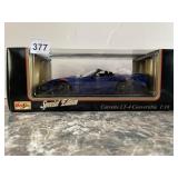 MAISTO - CORVETTE LT-4 CONVERTIBLE DIECAST, BLUE,