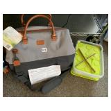 BLACK, GRAY INSULATED BAG W/ FOOD STORAGE