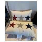 RED, WHITE AND BLUE  STAR DESIGN THRESHOLD