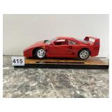 BURAGO - FERRARI F40 1987 DIE-CAST MODEL, RED,