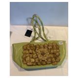 NEW  PAOLO   MASSI PURSE LIGHT GREEN WEATHER