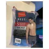 NEW EXTRA LARGE 4042 HANES FIVE BOXER BRIEF PAIRS